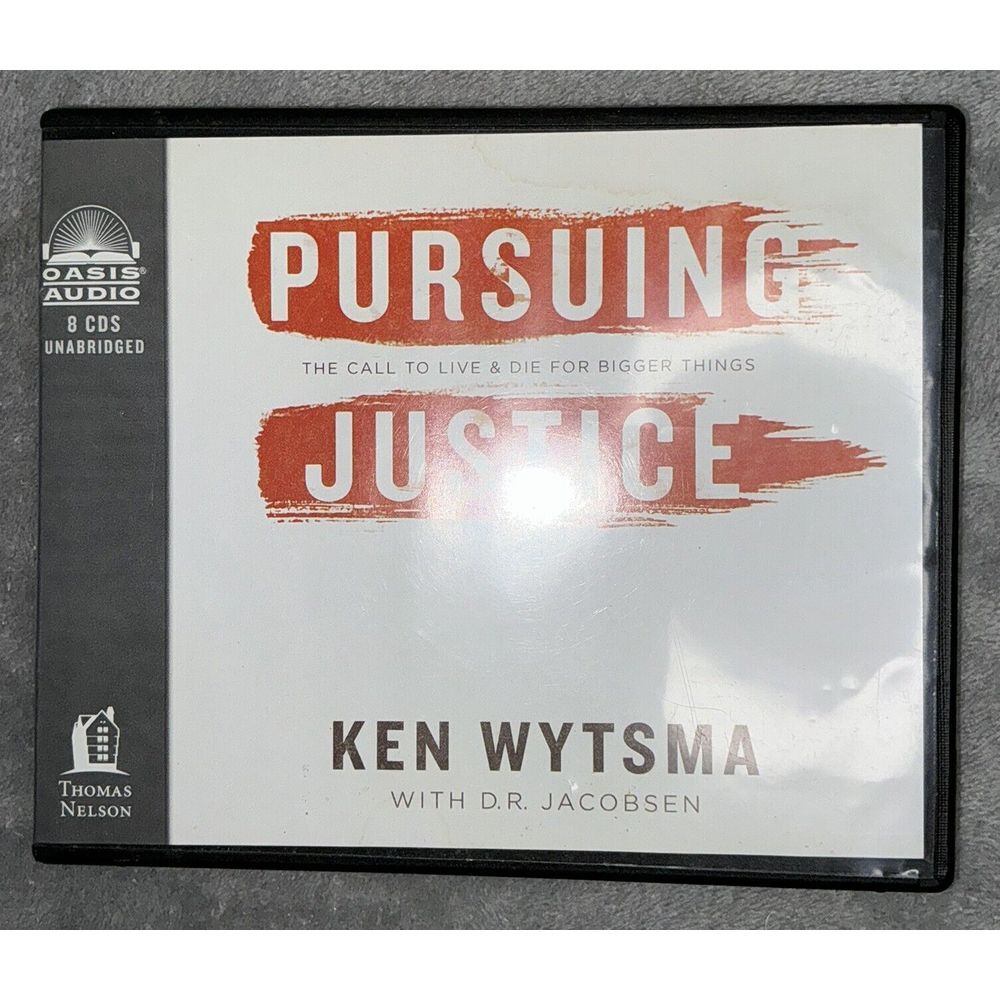BOOK/AUDIOBOOK CD Ken Wytsma Religion Self‎ Help PURSUING JUSTICE
